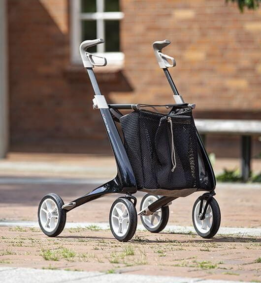 Netztasche Russka f r Rollator Carbon