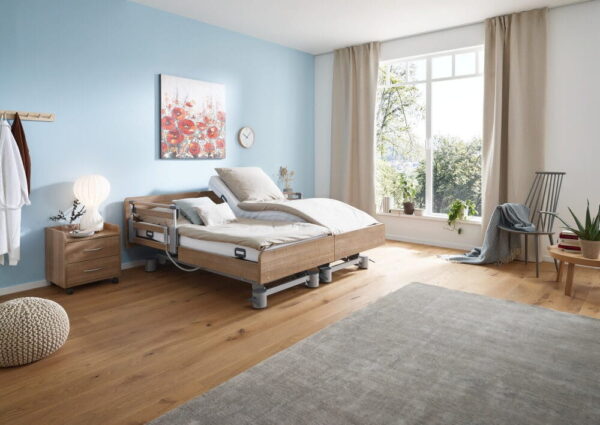 Burmeier Pflegedoppelbett Regia Easy-Switch Partner